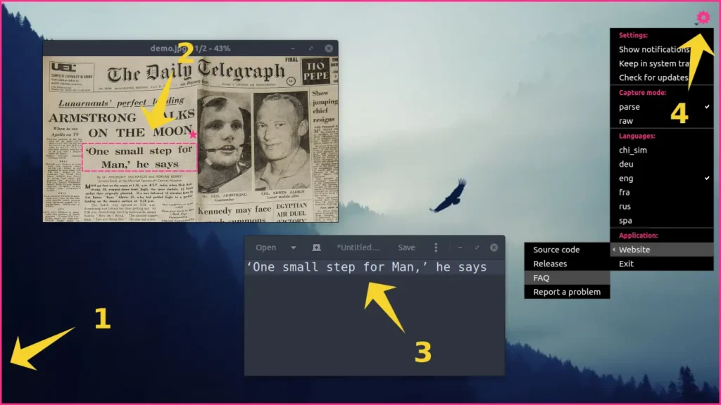 normcap offline image to text and video to text