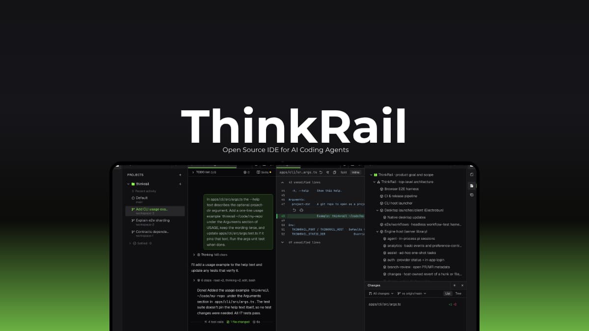 ThinkRail: An Open Source IDE for AI Coding Agents