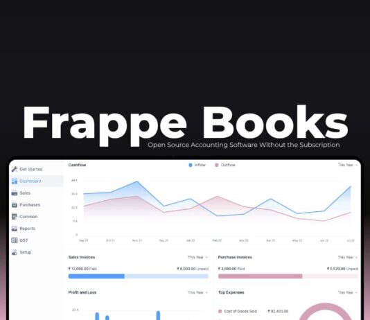 frappe books accounting software